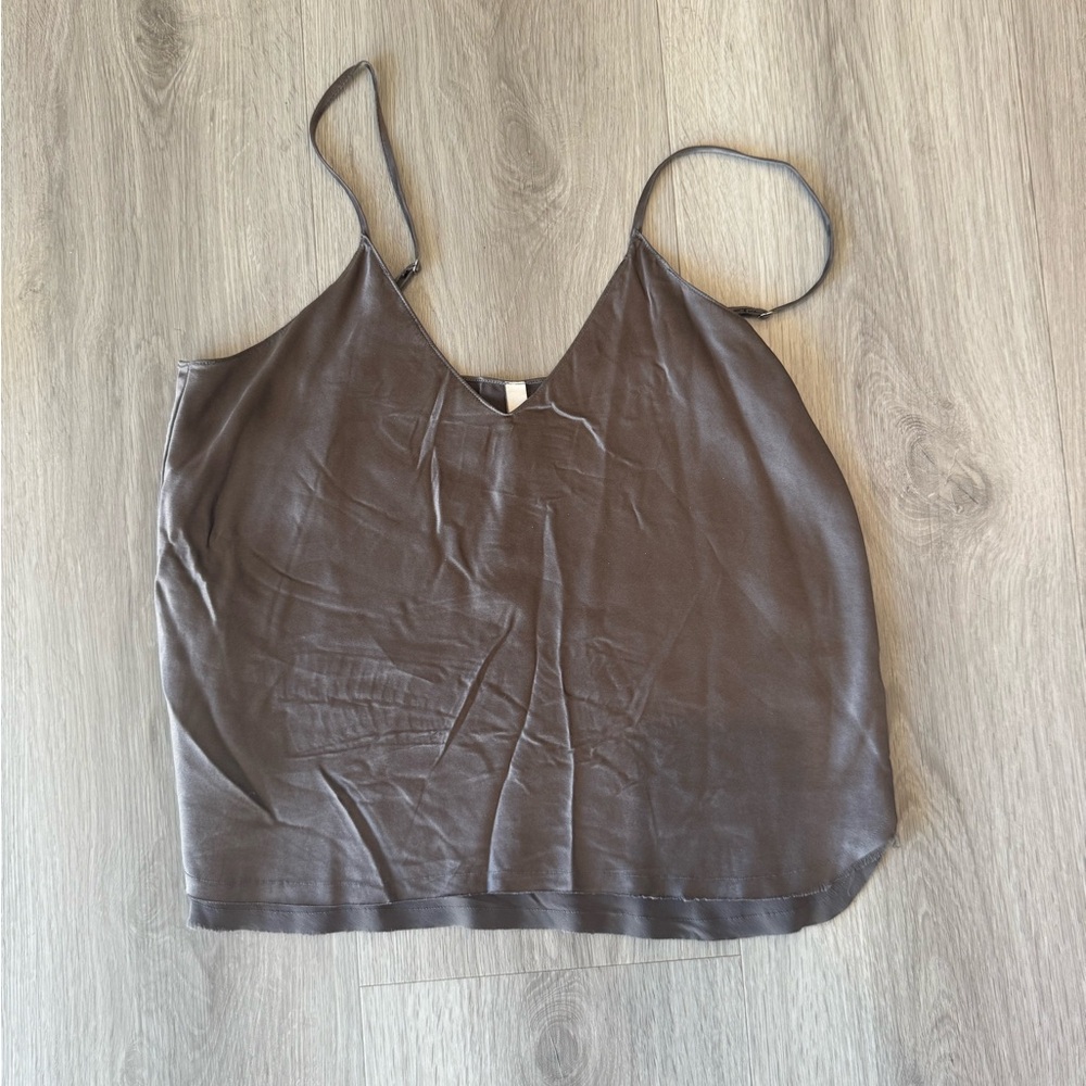 100% silk tank top